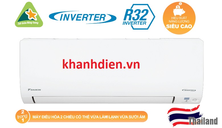 Điều hòa Daikin 12000 BTU 2 chiều Inverter FTXV35QVMV