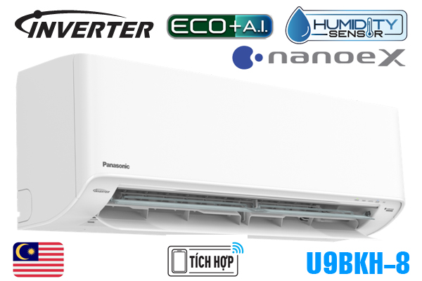 Điều hòa Panasonic 9.000BTU 1 chiều inverter U9BKH-8  dòng cao cấp