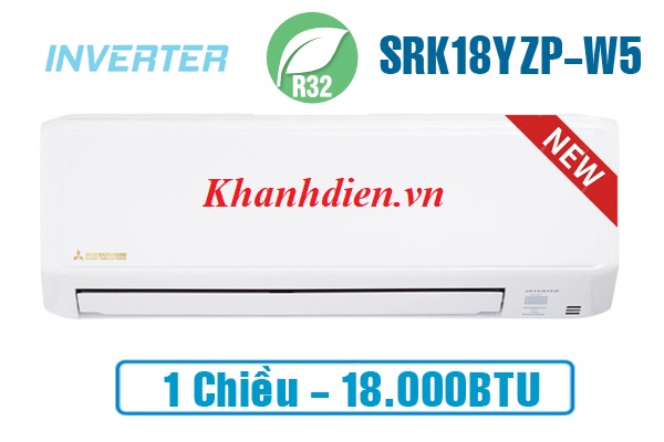Điều hòa Mitsubishi Heavy 1 chiều 18000 BTU Inverter SRK18YZP-W5