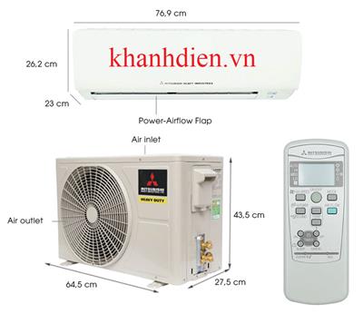 Điều hòa một chiều Mitsubishi Heavy 9.000 BTU SRK/SRC09CTR-S5